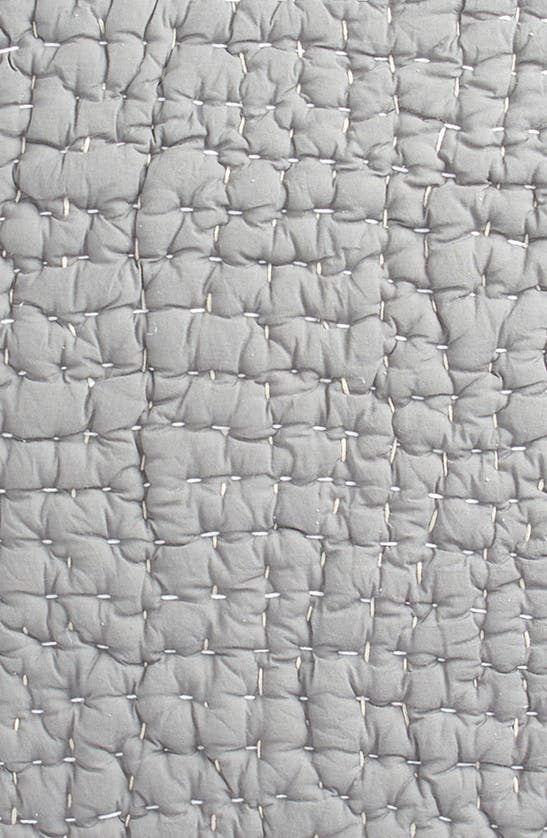 Coyuchi Set Of 2 Hand Stitched Organic Cotton Shams In Slate