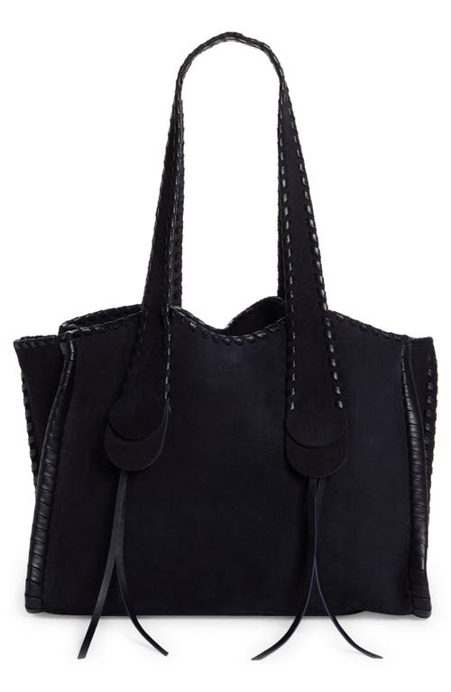 Chloé Large Mony Leather Tote in Midnight