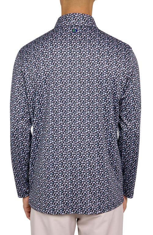 Construct Con.struct Micro Mexi Skull Print Performance Quarter Zip In Multi