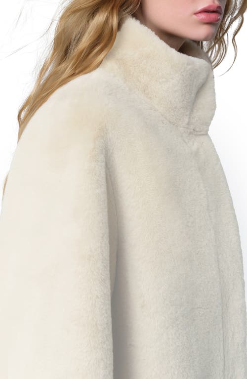 Shop Apparis Blair Mid Length Recycled Polyester Pluche™ Faux Fur Coat In Latte