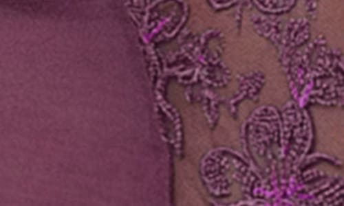 Mapalé Mapale Strappy Mesh Teddy In Mulberry