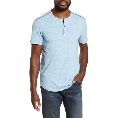 John Varvatos Star Usa Ryman Slub Henley, Blue