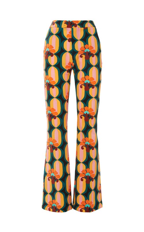 La Doublej Saturday Night Flared Trousers In Arcturus Blue Petrol