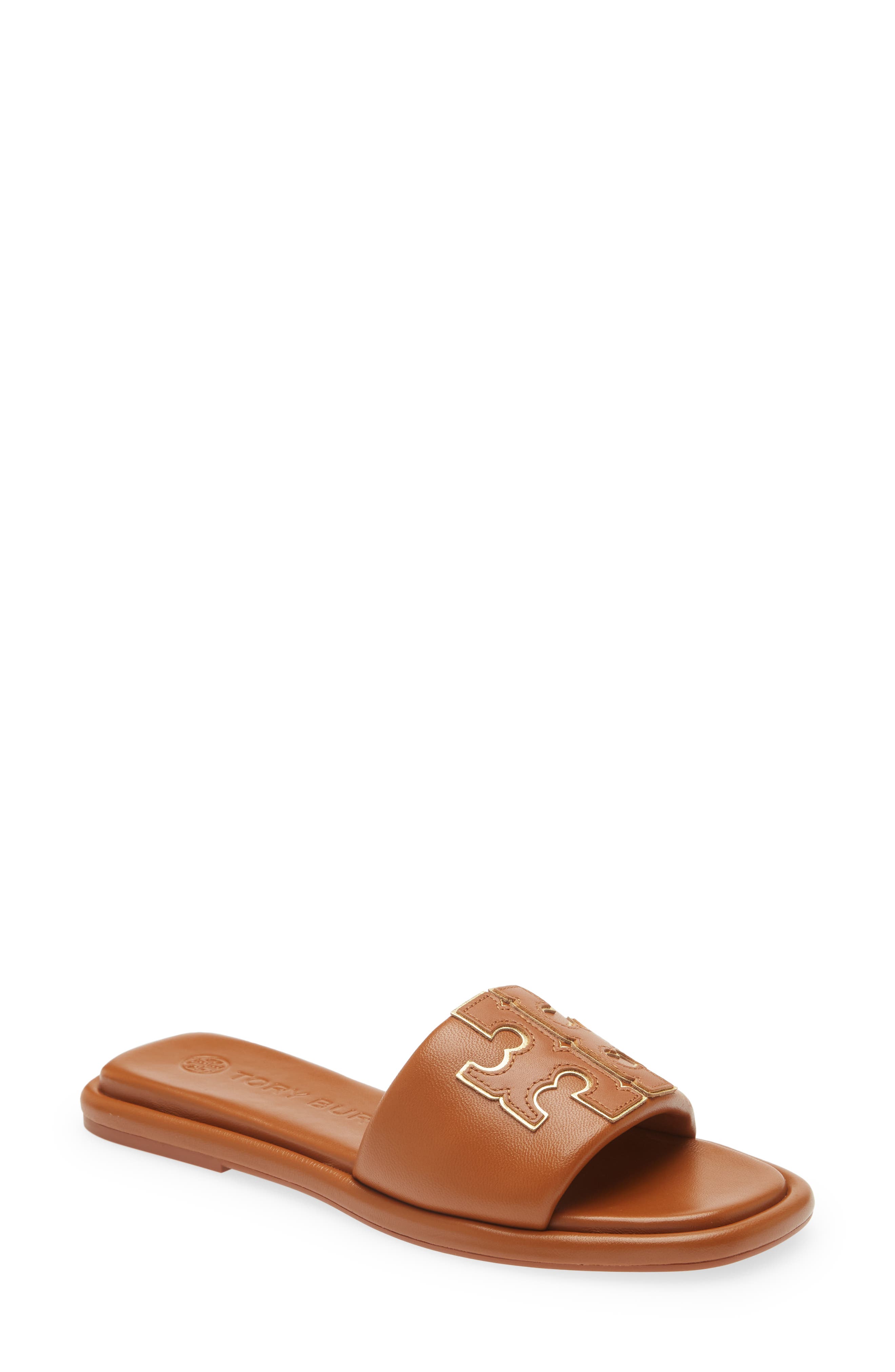 brown tory burch sandals