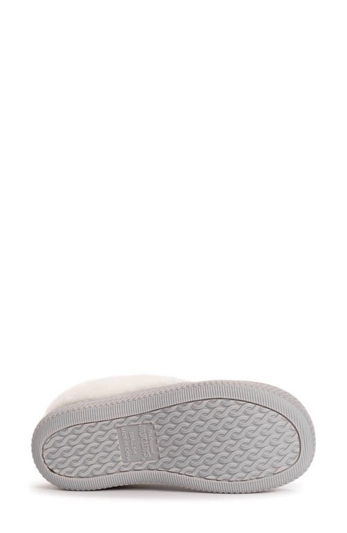 Muk Luks Neira Faux Shearling Slipper In Grey Heather Faux Boiled Wool