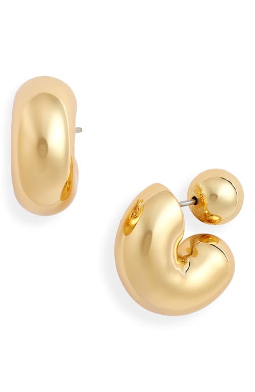Tome Medium Hoop Earrings in High Polish Gold