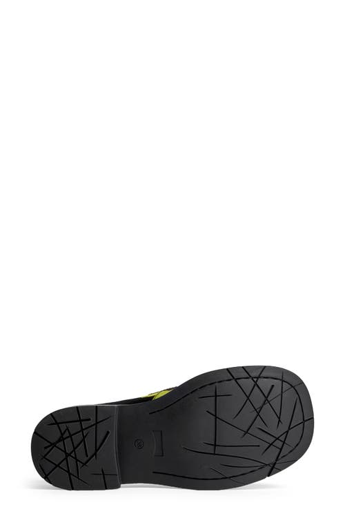 Shop Camperlab Mil 1978 Genuine Calf Hair Loafer In Black/yellow Calf Hair