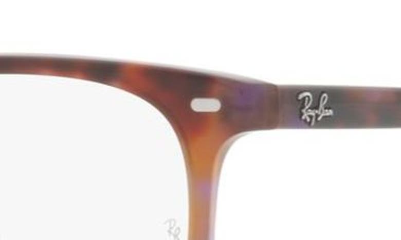Ray Ban Elliot 48mm Irregular Optical Glasses In Brown