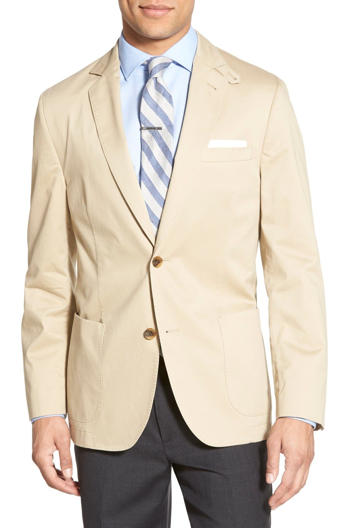 Flynt Classic Fit Brushed Cotton Sport Coat Nordstrom