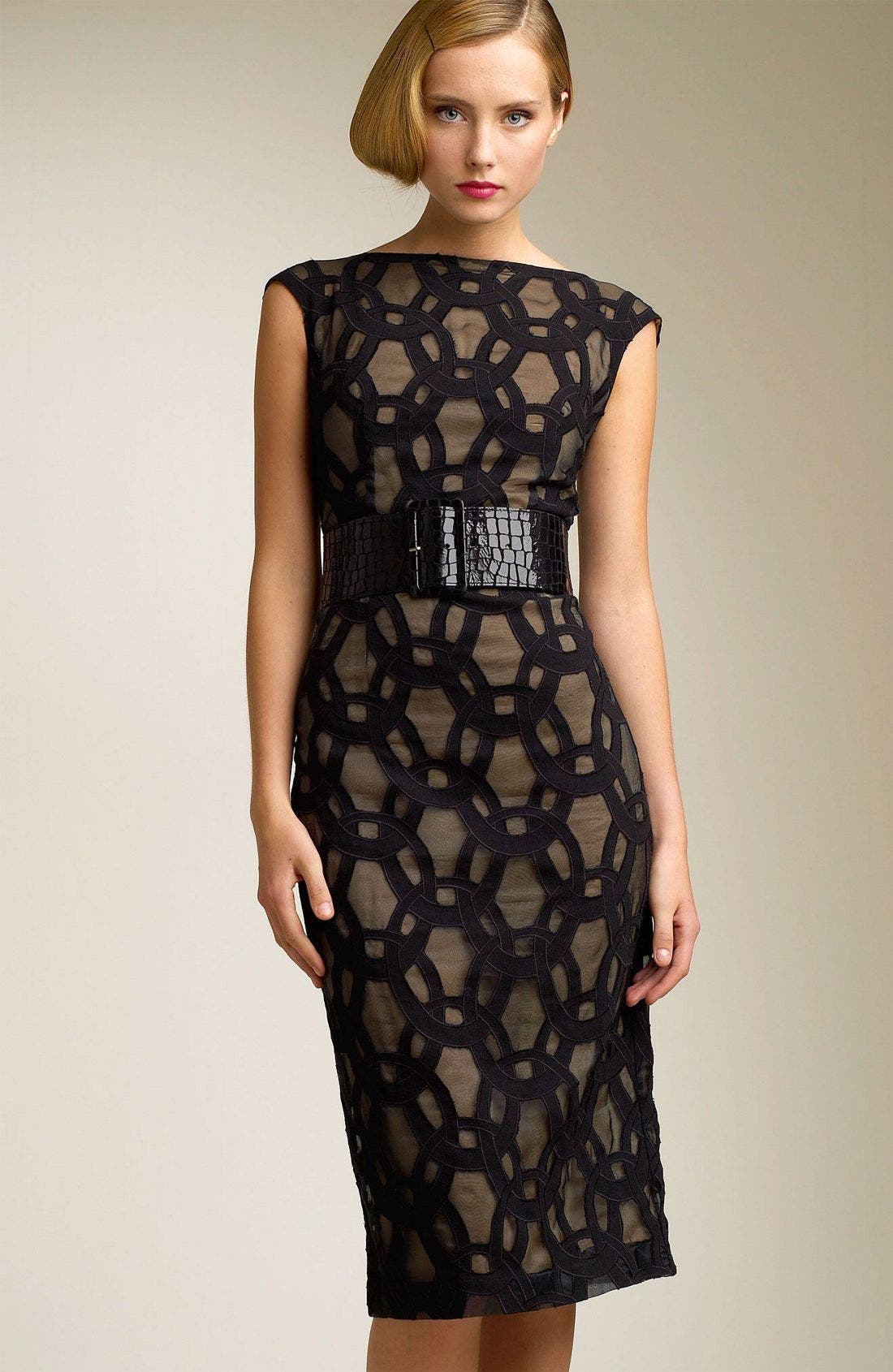 L.A.M.B. Embroidered Scoop Back Dress Nordstrom