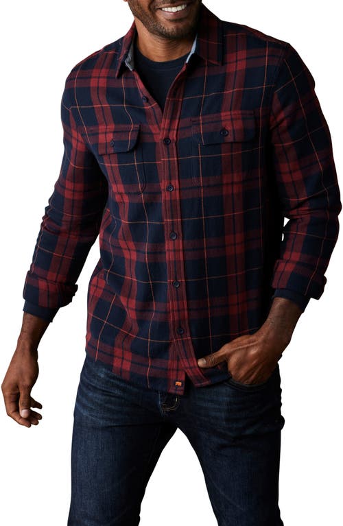 The Normal Brand Mountain Regular Fit Flannel Button-up Shirt In Blue