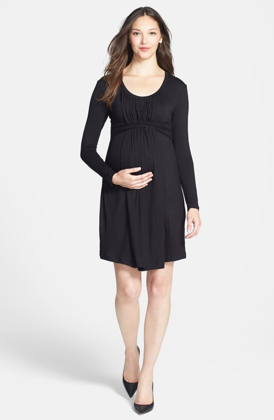 Japanese Weekend Jersey Maternity/Nursing Dress Nordstrom