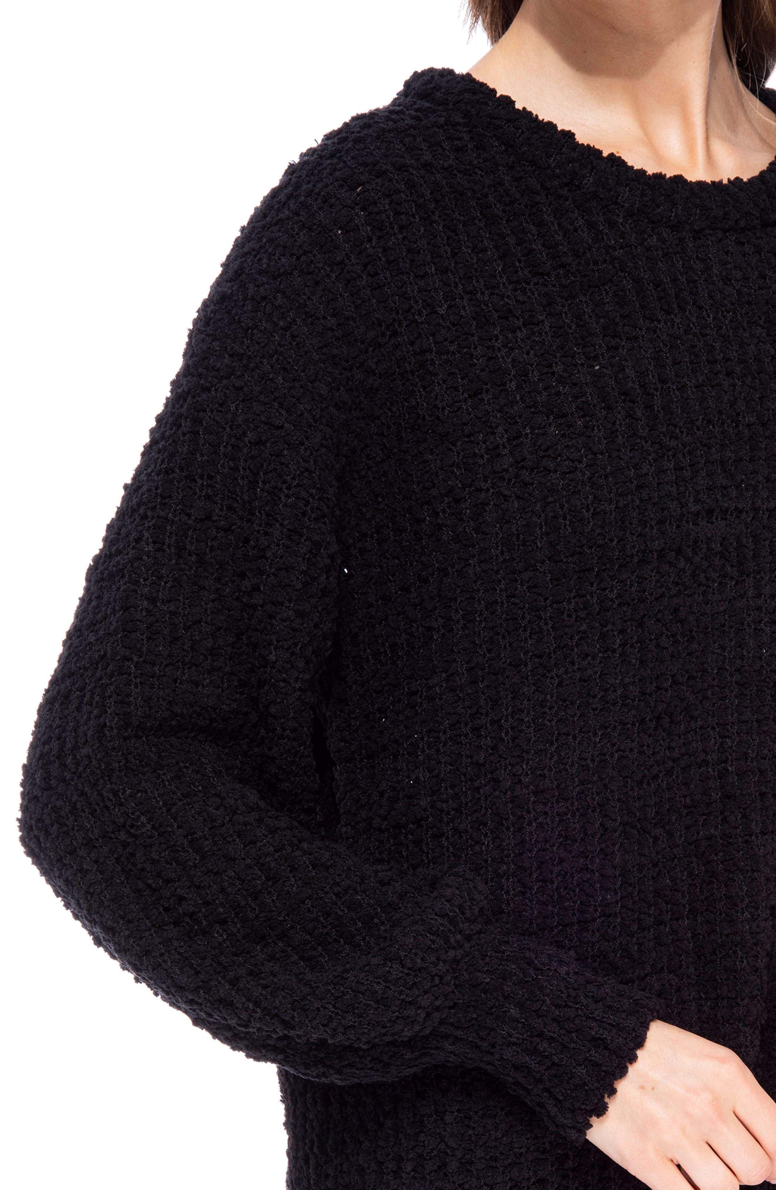 Bobeau Popcorn Pullover Sweater 