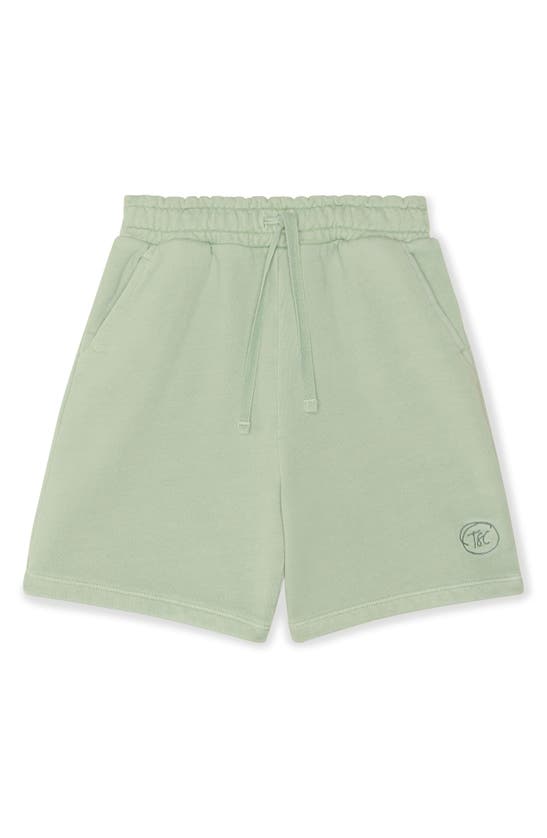 Shop The Sunday Collective Kids' Natural Dye Everyday Shorts In Honeydew