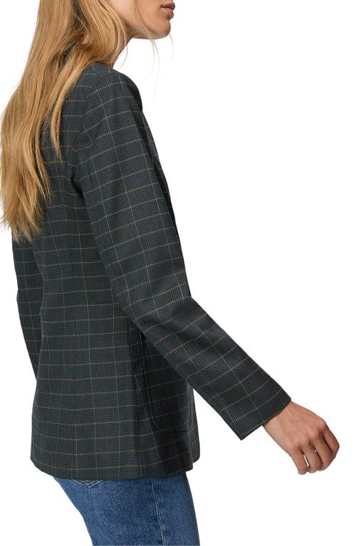 Shop Rag & Bone Drew Plaid Wool Blend Blazer In Green Multi Plaid