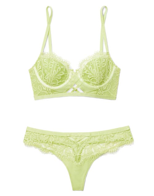 Shop Adore Me Diara Contour Balconette Bra In Light Green