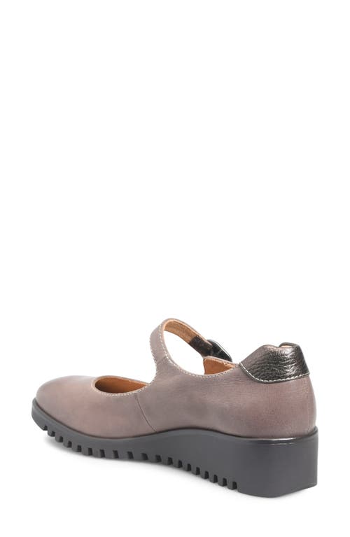 Comfortiva Debbie Mary Jane Wedge In Dusty Brown