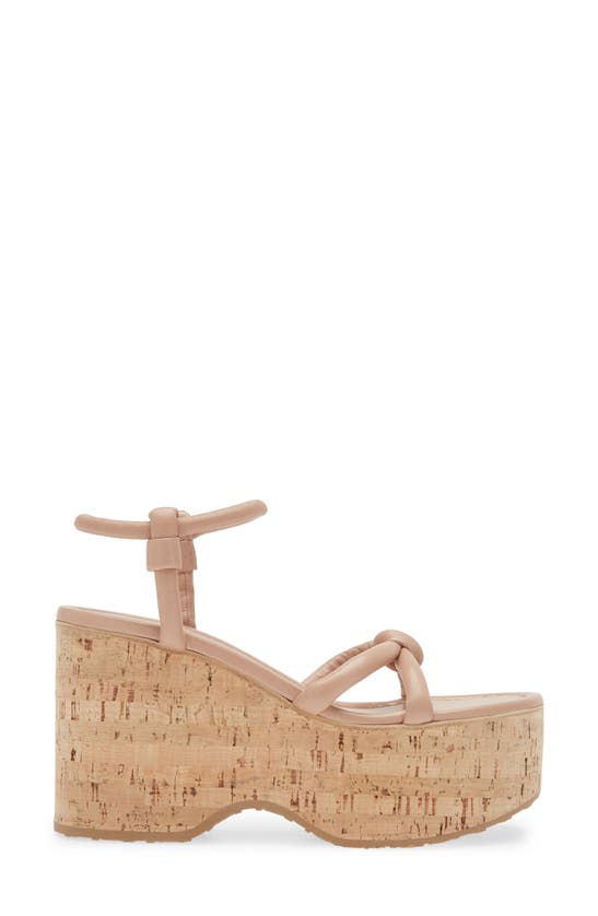 Shop Gianvito Rossi Platform Wedge Sandal In Peach