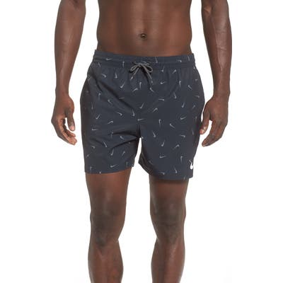 Nike Funfetti Lap Volley Swim Trunks, Black