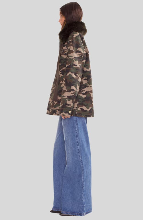 Cynthia Rowley Outward Bound Jacket In Green Camo
