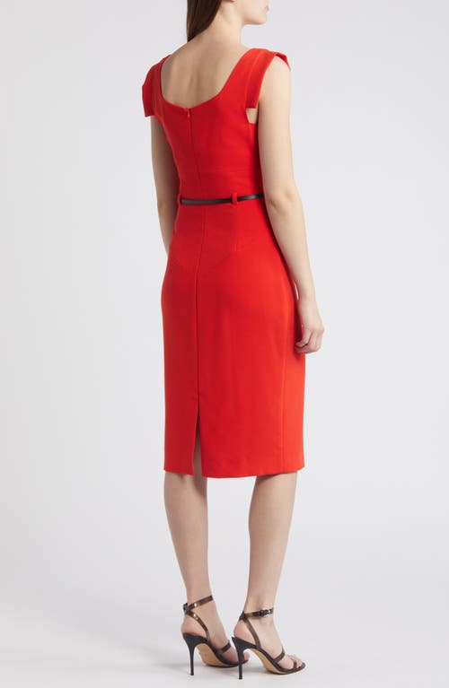 Shop Black Halo Jackie O Sheath Dress In Burnt Rose