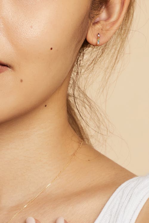 Oradina Life Of The Party Studs In Yellow Gold