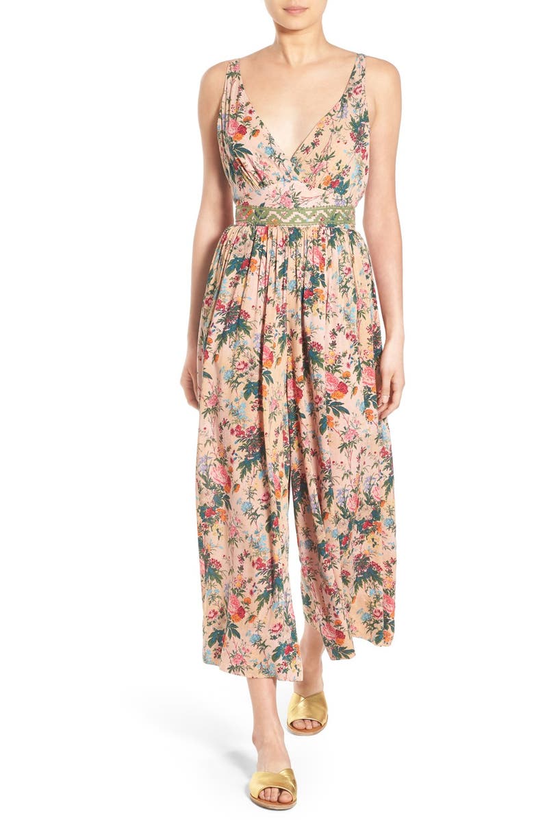 Plenty by Tracy Reese Floral Crop Jumpsuit | Nordstrom