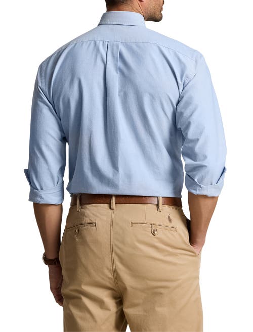 Shop Polo Ralph Lauren Big & Tall Oxford Sport Shirt In Blue
