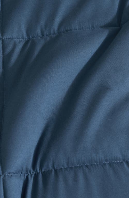 Woven & Weft Solid Comforter Set In Navy Solid