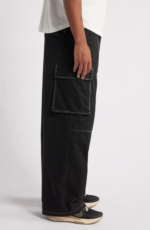 Shop Boiler Room Worn Seam Cargo Pants In Worn Black