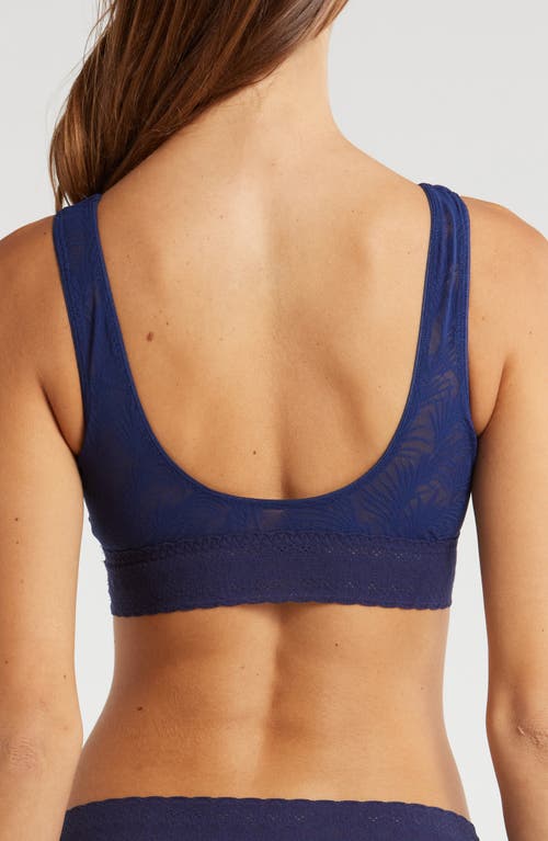 Shop Meundies Allover Lace U-back Bralette In Midnight Navy