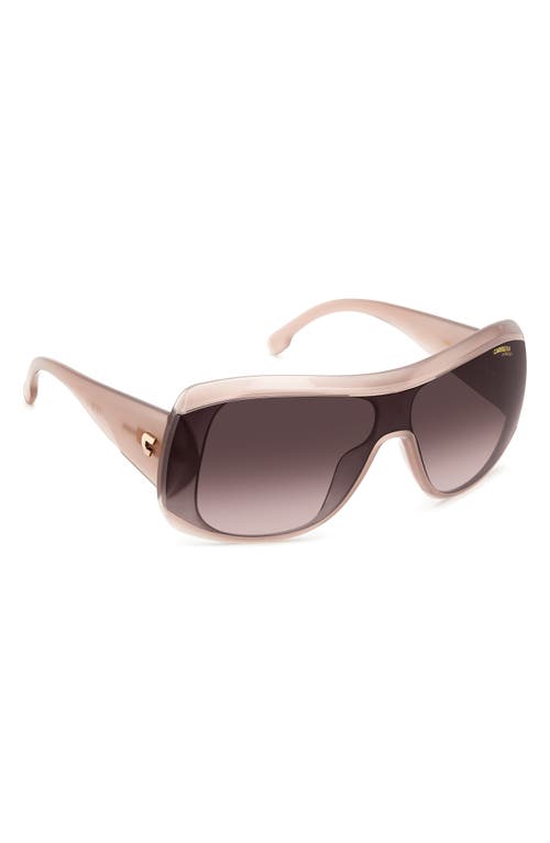 Shop Carrera Eyewear 99mm Gradient Shield Sunglasses In Nude/brown Gradient