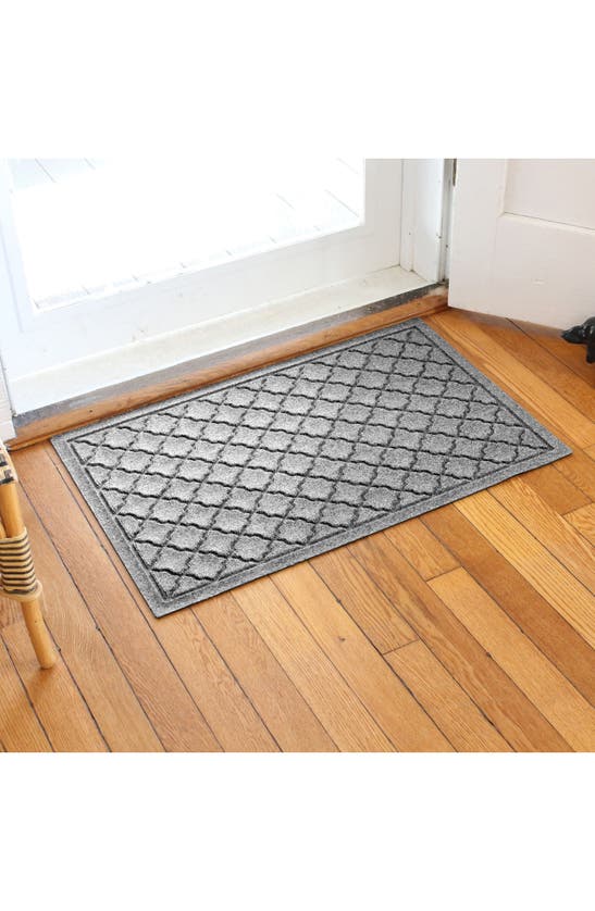 Shop Bungalow Flooring Waterhog Cordova Floor Mat In Medium Gray