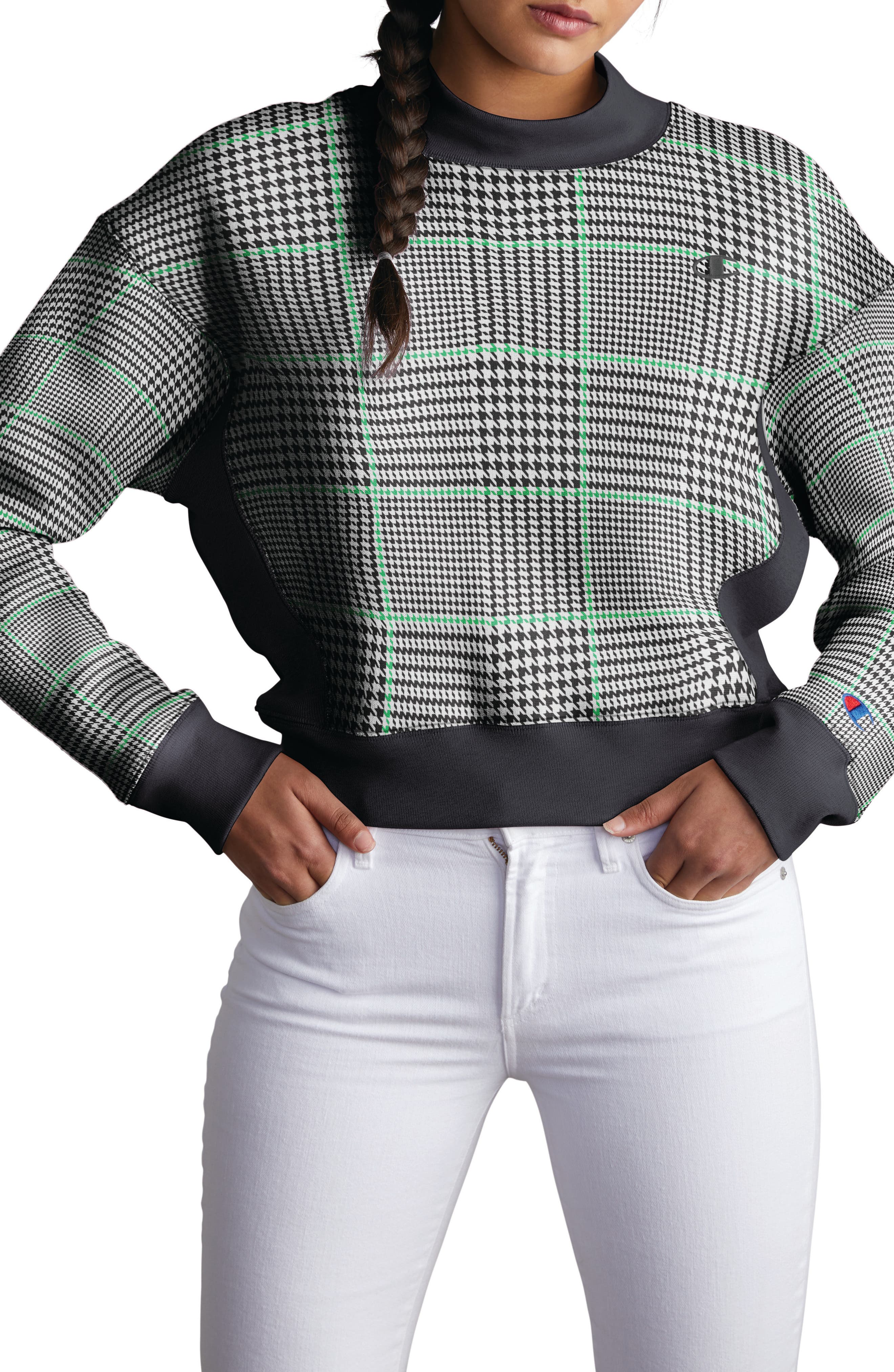 champion houndstooth sweatshirt