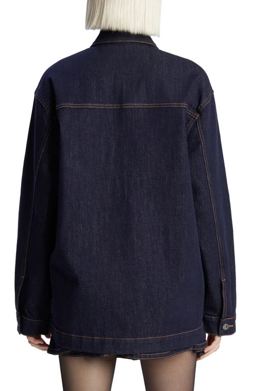 Bardot Keely Oversize Denim Jacket In Dark