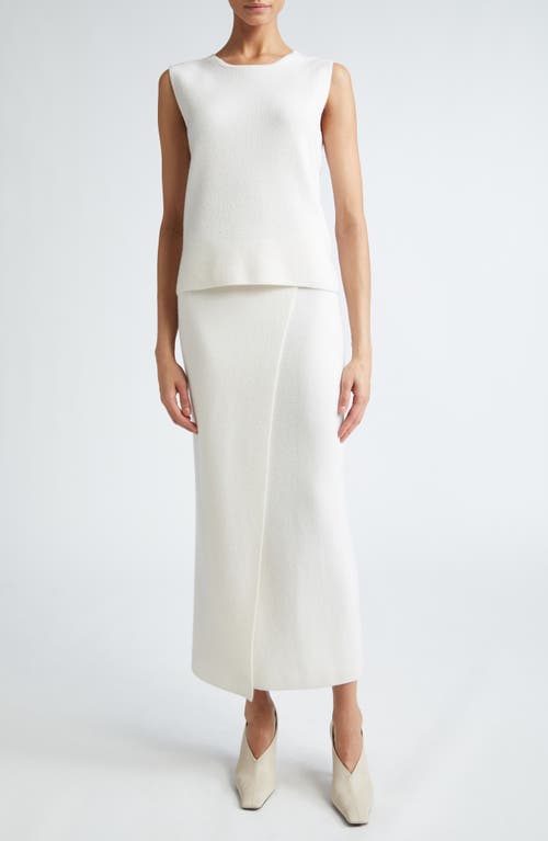 Max Mara Fosco Cashmere Sweater Tank In White