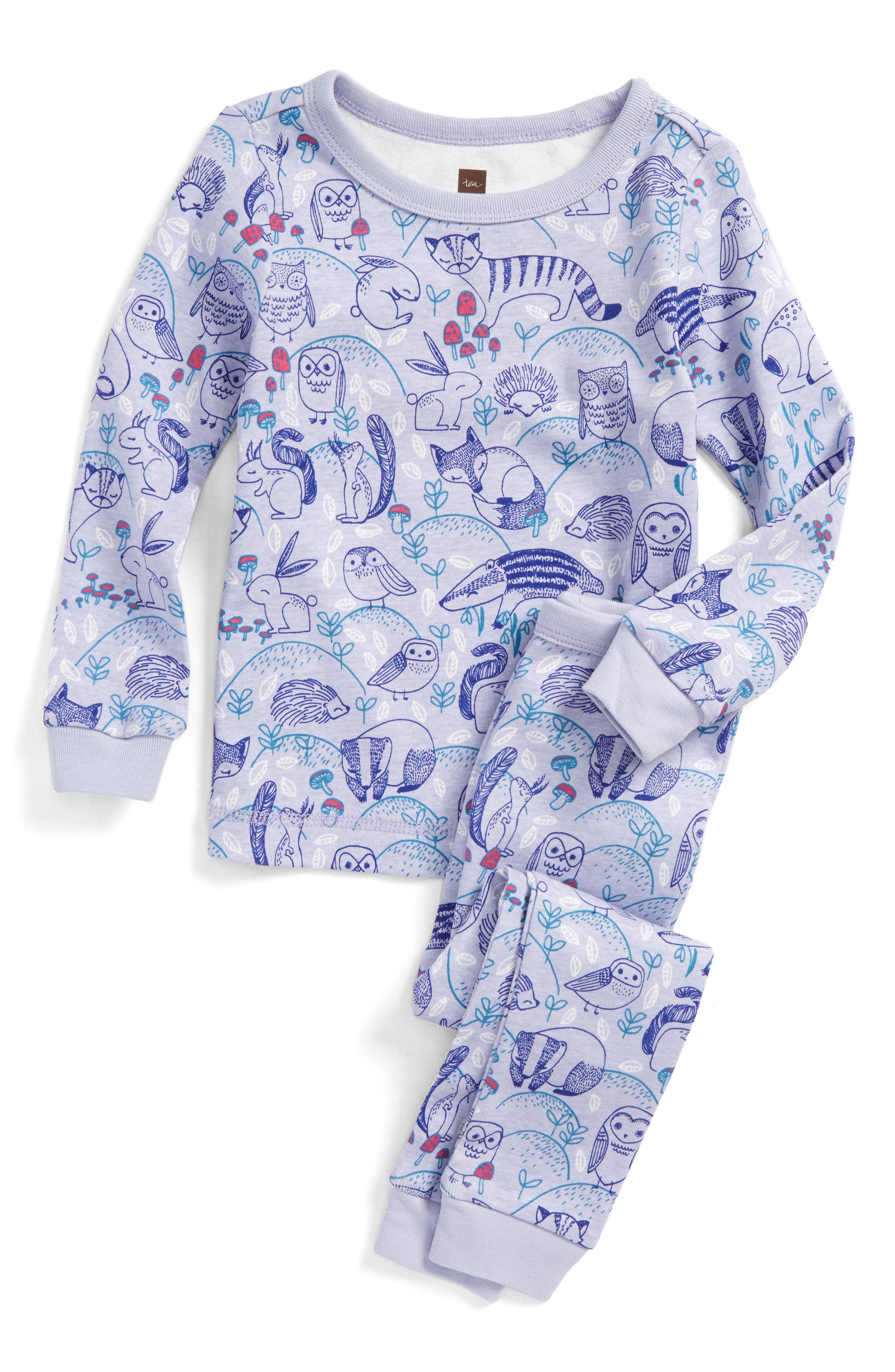 Tea Collection Frith Fitted TwoPiece Pajamas (Toddler Girls, Little