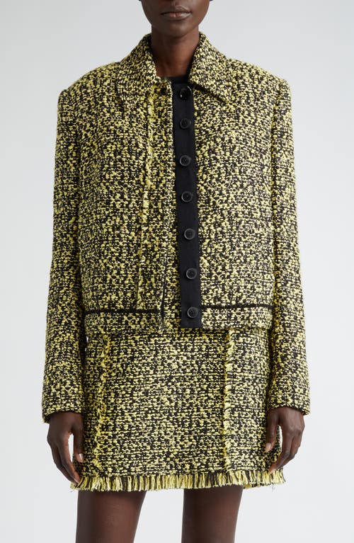 Tweed Jacket in Black/Yellow