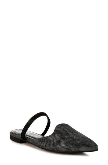 London Rag Twiggy Pointed Toe Flat In Black