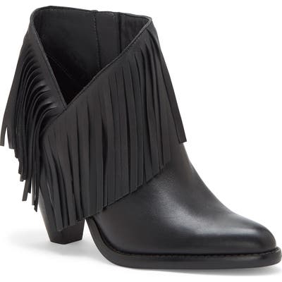 Jessica Simpson Jewles Fringe Bootie- Black