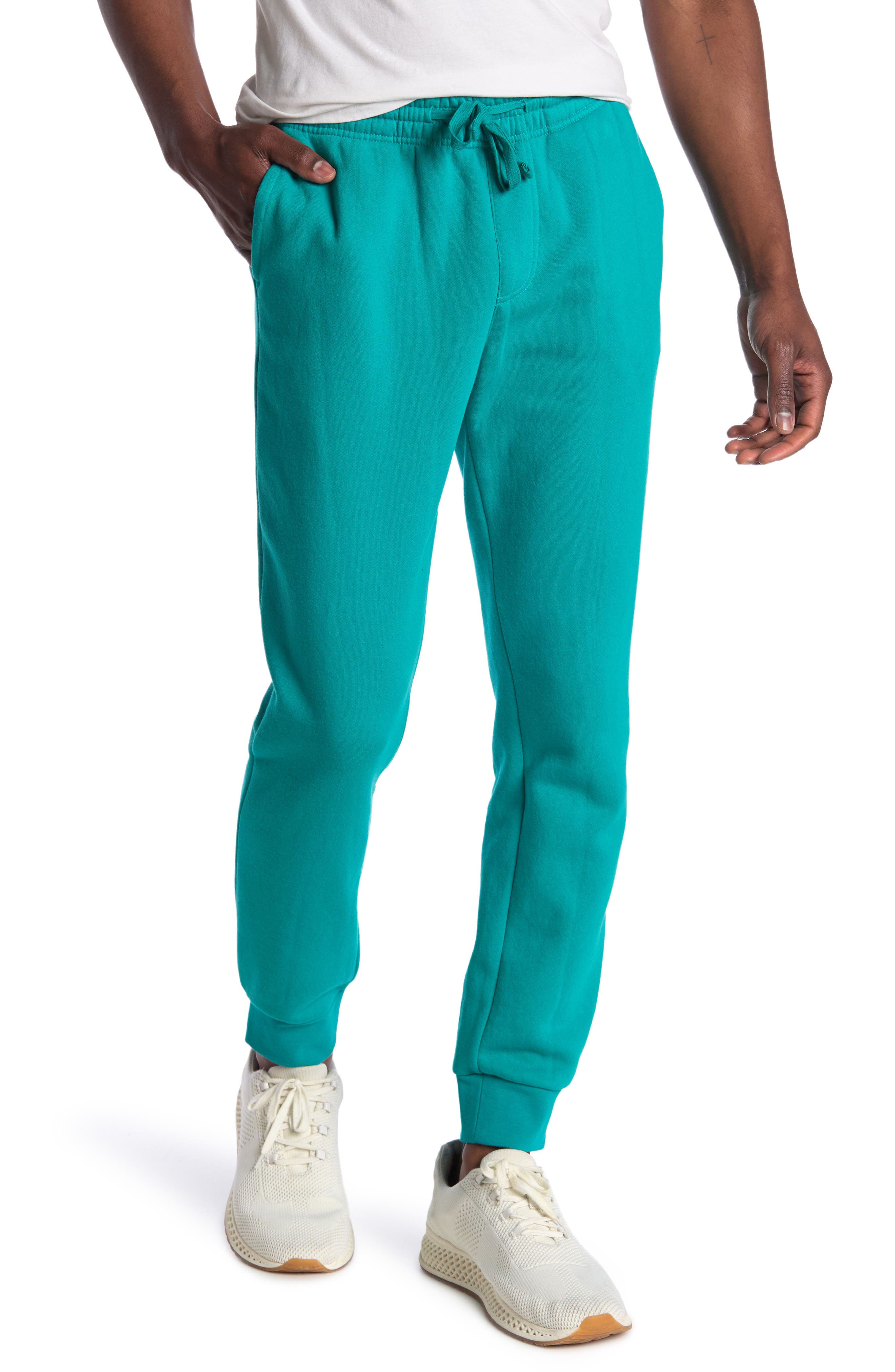 Abound Fleece Knit Drawstring Joggers In Turquoise/aqua