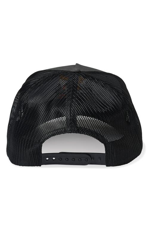 Shop Brixton Ridgewood Trucker Hat In Charcoal/black