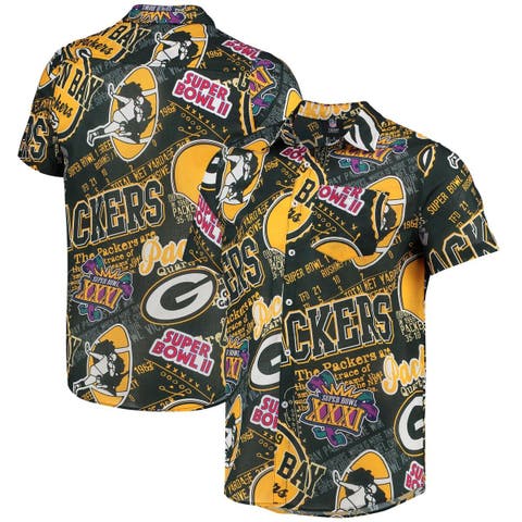 Men's Green Green Bay Packers Winter Explosion Long Sleeve Woven