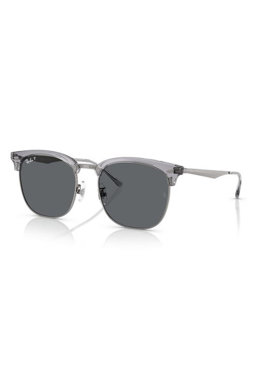 Ray Ban Ray-ban 47mm Polarized Square Sunglasses In Gunmetal