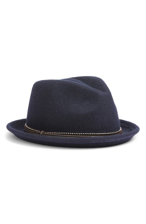 Shop Nordstrom Wool Felt Pork Pie Hat In Navy Night