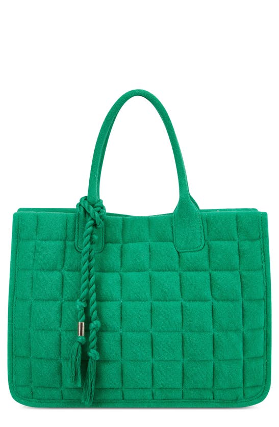 Vince Camuto Orla Canvas Tote In Lotus Green