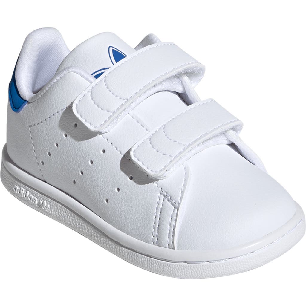 Adidas Originals Adidas Kids' Primegreen Stan Smith Sneaker In White/white/bluebird