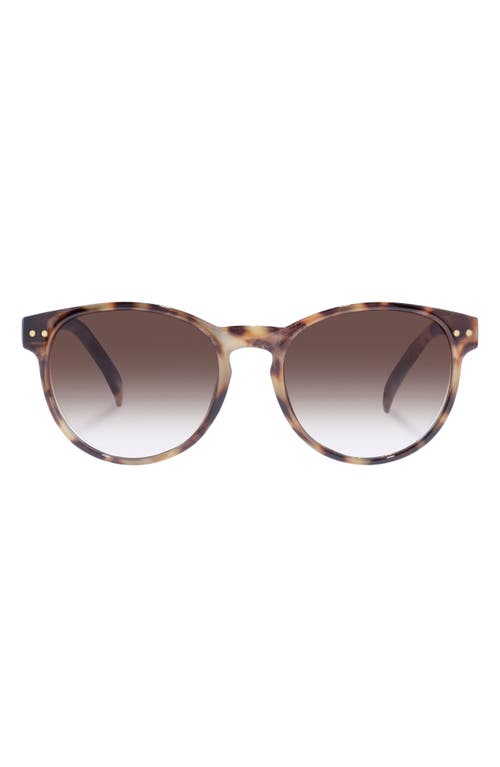 AIRE Karma 54mm Round Sunglasses in Dark Tortoise 