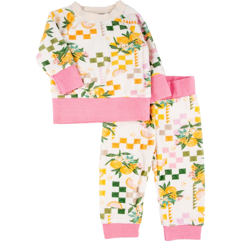 Miki Miette Charlie Citrus Long Sleeve Top & Pants Set In Tropicana