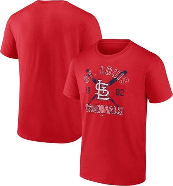 Men's Fanatics Branded Red St. Louis Cardinals Official Logo T-Shirt